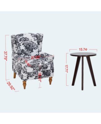 Vintage Luxury Style Coffee Table & Armchair Set