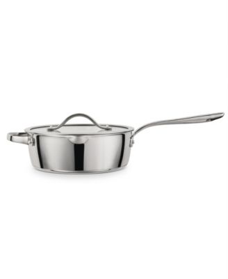 Tempo Tri-Ply Base Stainless Steel 3.5-Quart Saut&eacute; Pan with Glass Lid