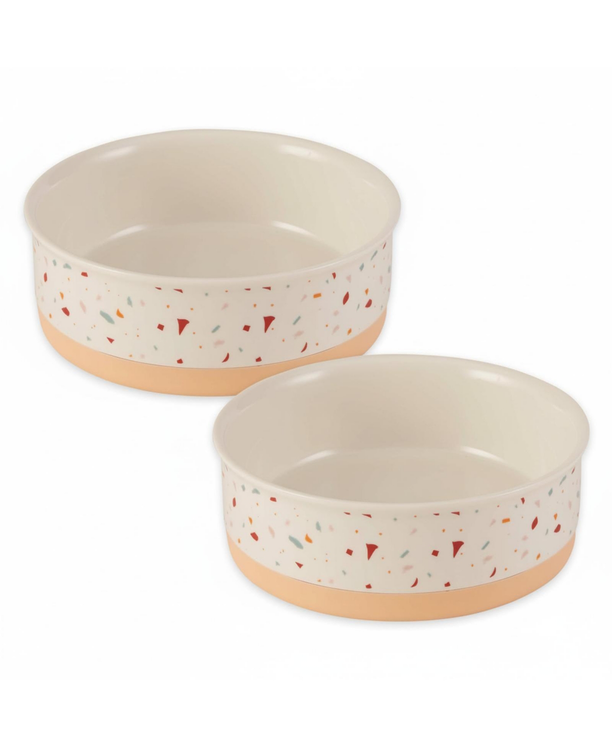 Aronkl Ceramic Pet Bowls Set of 2 Non-Slip Dishwasher Safe for Cats Dogs