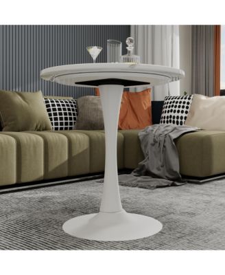 27.6" Coffee Table, Modern Tulip Center Table, Mid-Century Leisure Table for Small Places, Living Room