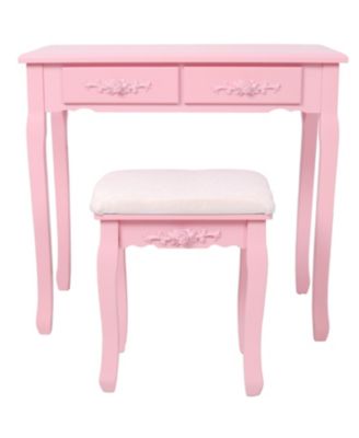 Stylish Coffee Table with 2 Drawers Finish Modern Living Room Center Table with Storage