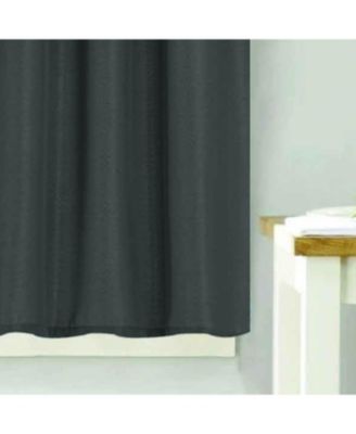 100% Polyester Gibson Solid 3 Piece Kitchen Curtains Valance and Tiers Set