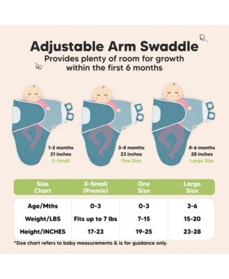 3pk Soothe Baby Swaddle, Organic Baby Swaddle Sleep Sacks, Newborn, Infant Swaddle Sack