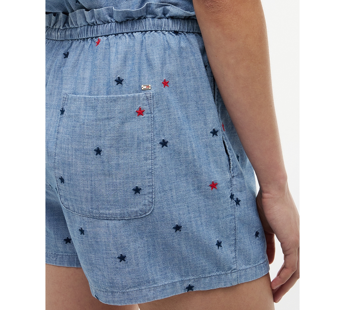Tommy Hilfiger Women's Star Printed Chambray Shorts