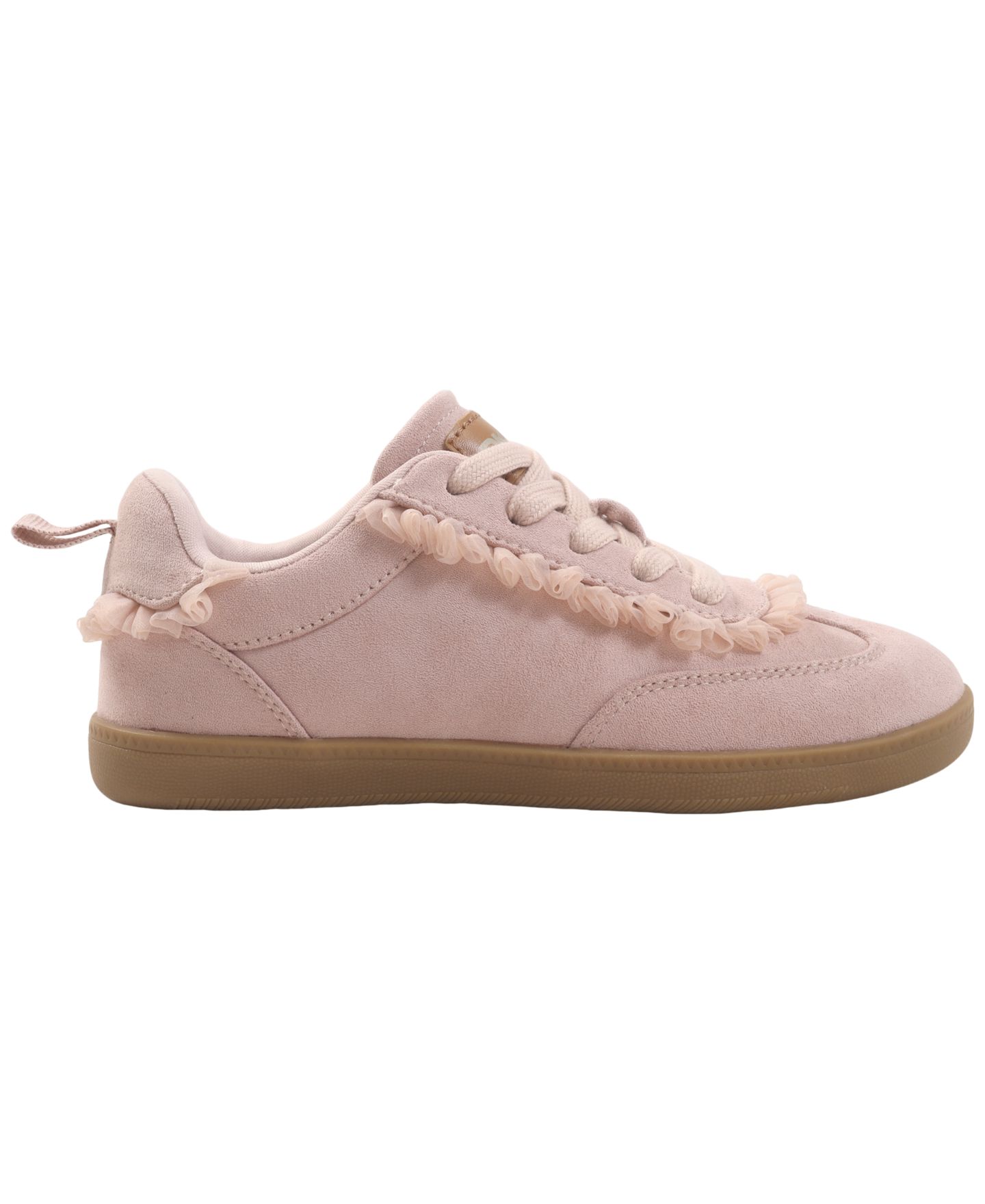 Кроссовки DKNY Ruffle Detail Lace-Up Sneakers для девочек, цвет: Розовый — фото 2