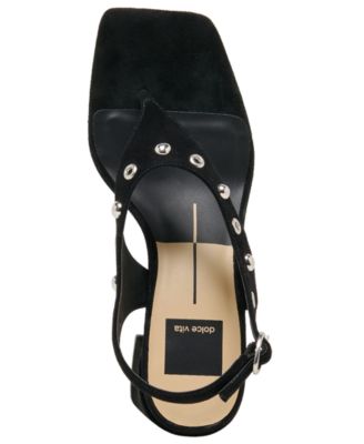 Women's Yves Studded Square Toe Thong Dress Sandals