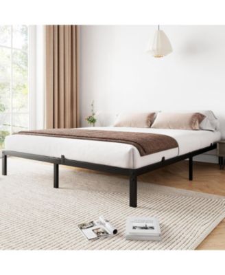 10" Queen Metal Platform Bed Frame, Low Profile, Noise-Free, Easy Assembly, Mattress Base, No Box Spring