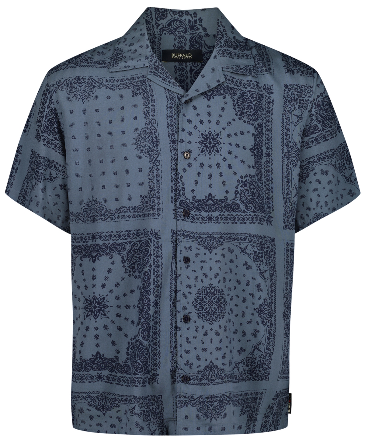 Buffalo David Bitton Men's Sandro Camp Collar Shirt