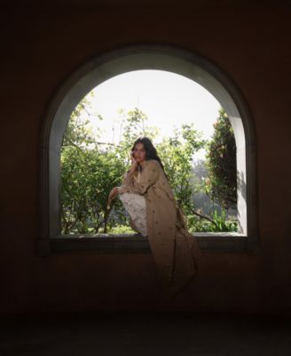 Women's Studded Belted Trench