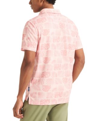 Men's Floral Print Golf Polo Shirt