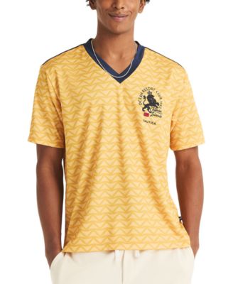 Men's Shadow Printed Soccer V-Neck Jersey