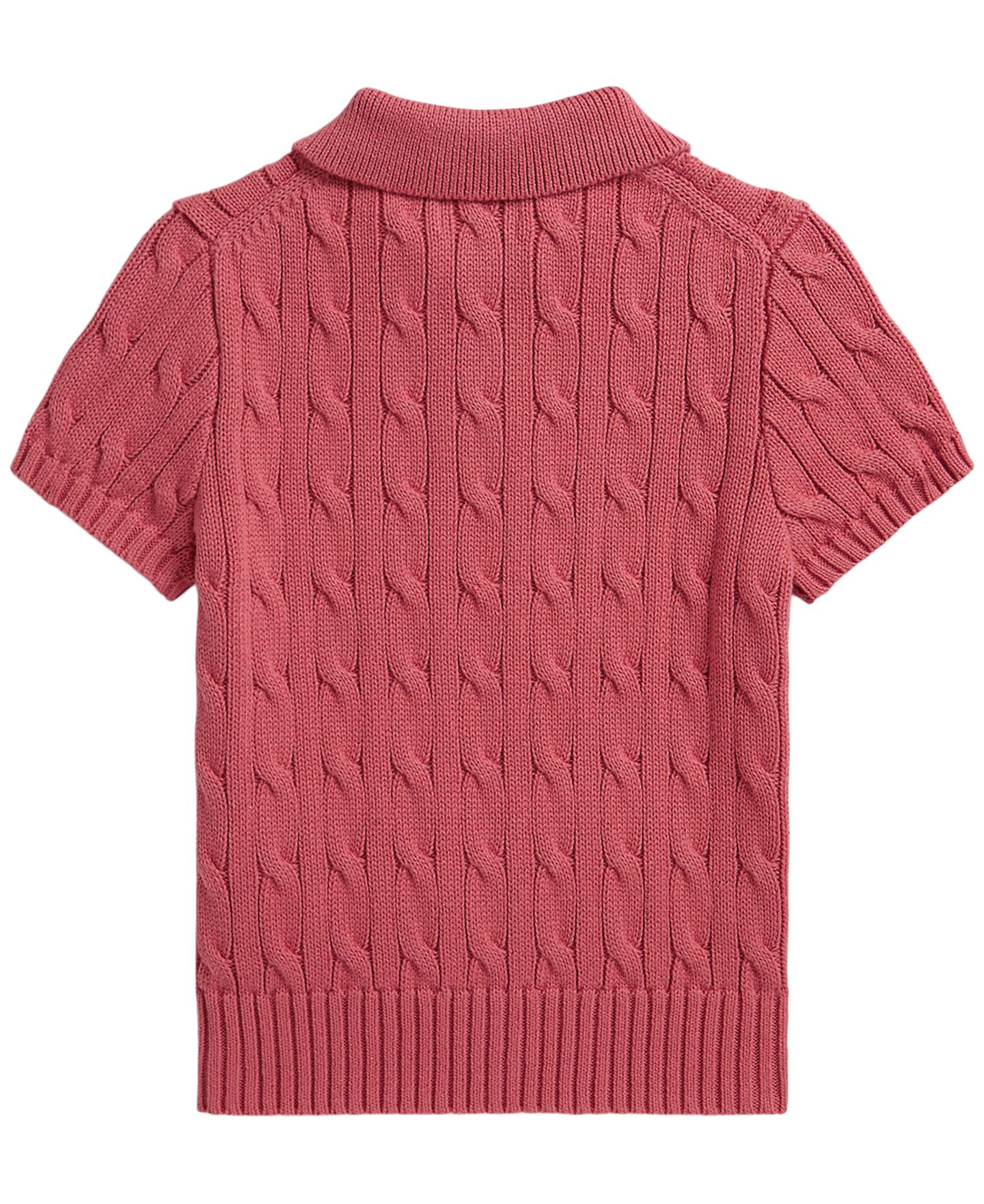 Свитер Polo Ralph Lauren Cable-Knit Polo Sweater для мальчиков, цвет: Ягодный — фото 2