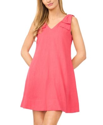 Women's V-Neck A-Line Mini Dress
