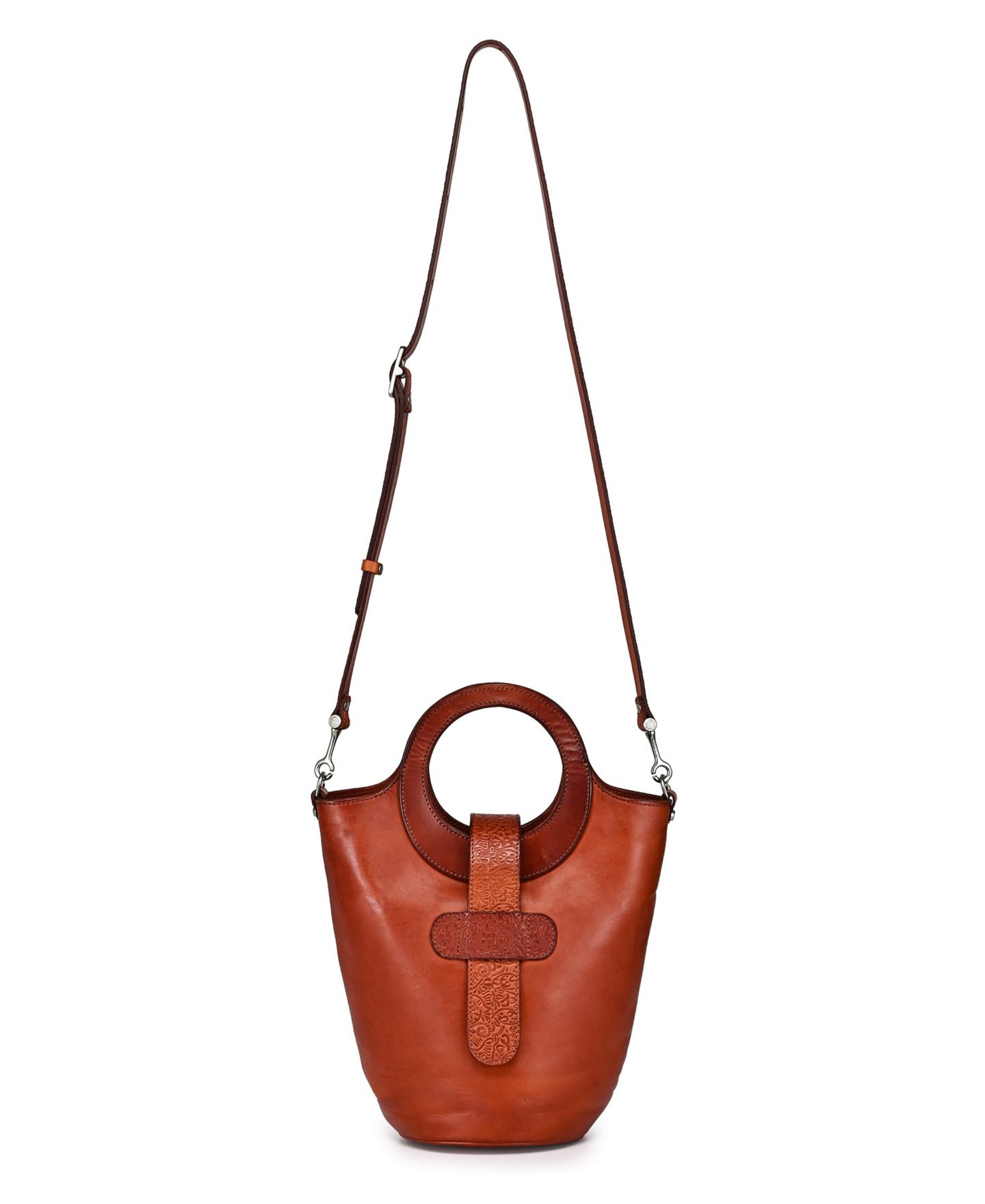 Женская сумка OLD TREND Lily Small Bucket Crossbody Handbag, цвет: Каштановый коричневый — фото 4