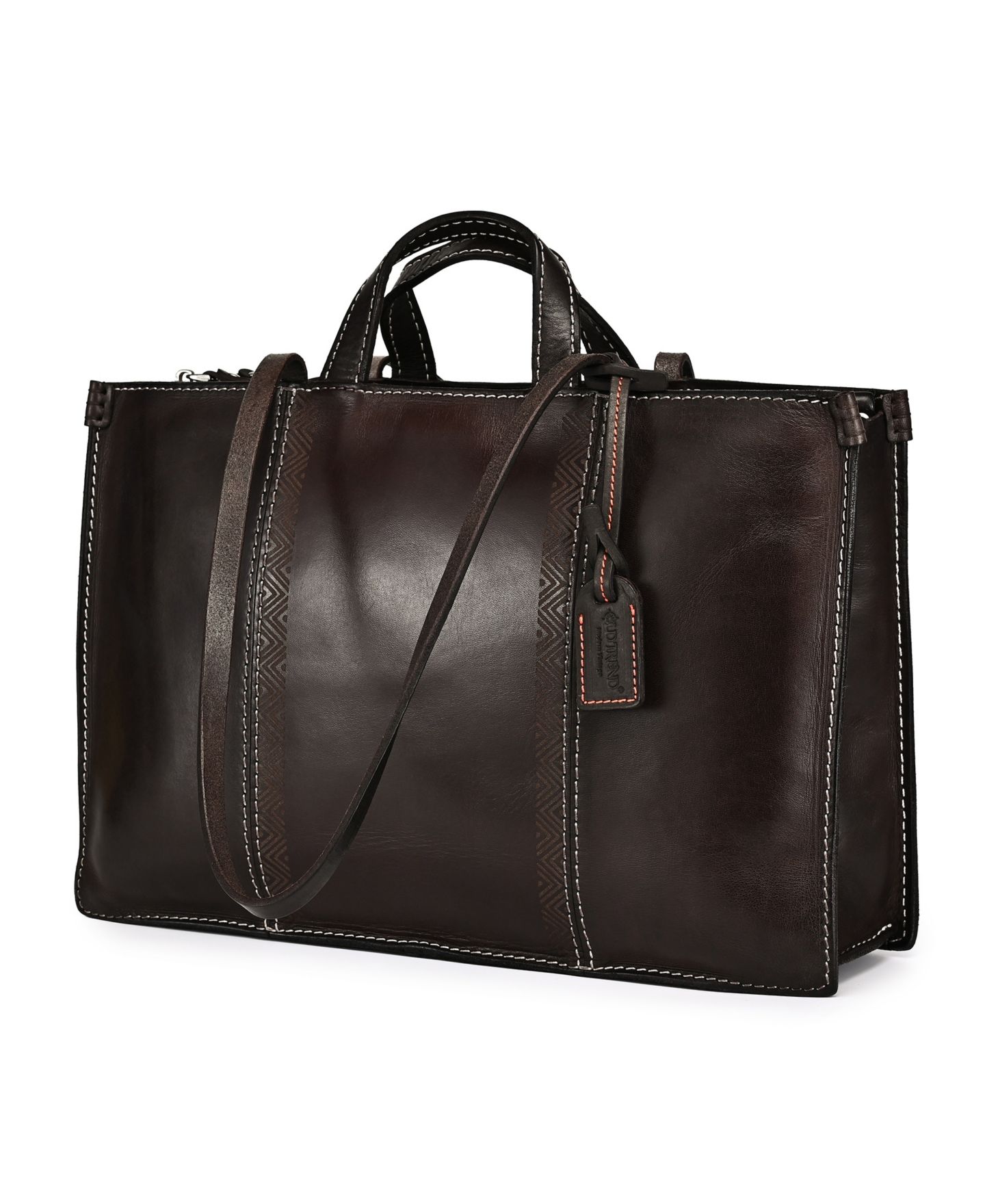 Женская сумка OLD TREND Freesia Large Top Handle Tote Handbag, цвет: Кофейный коричневый — фото 3