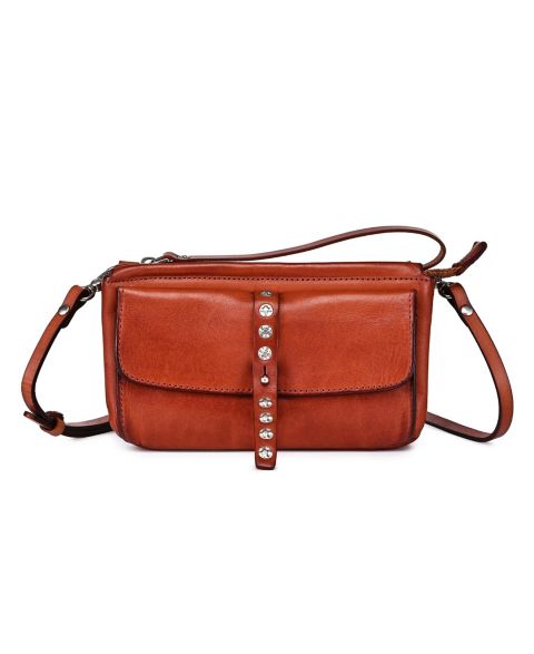 Женская сумка OLD TREND Monarda Small Crossbody, цвет: Каштановый коричневый