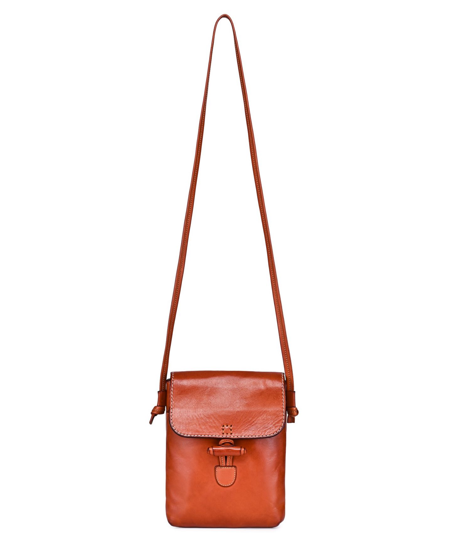 Женская сумка OLD TREND Ixia Mini Crossbody, цвет: Карамельный коричневый — фото 6
