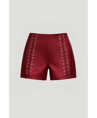 Women's Twin-Lace High-Waist Shorts