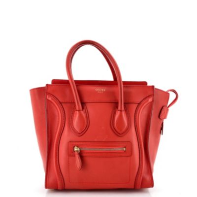 Micro Luggage Bag Smooth Leather