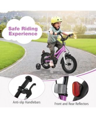 Kids Bike 12 Inch Children Training Bicycle with 2 Brake for 3-4 Years Old