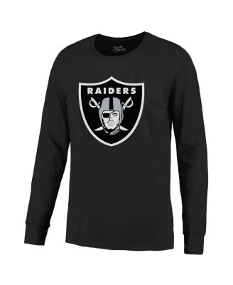 Men's Maxx Crosby Black Las Vegas Raiders Name Number Non-Distressed Long Sleeve T-Shirt