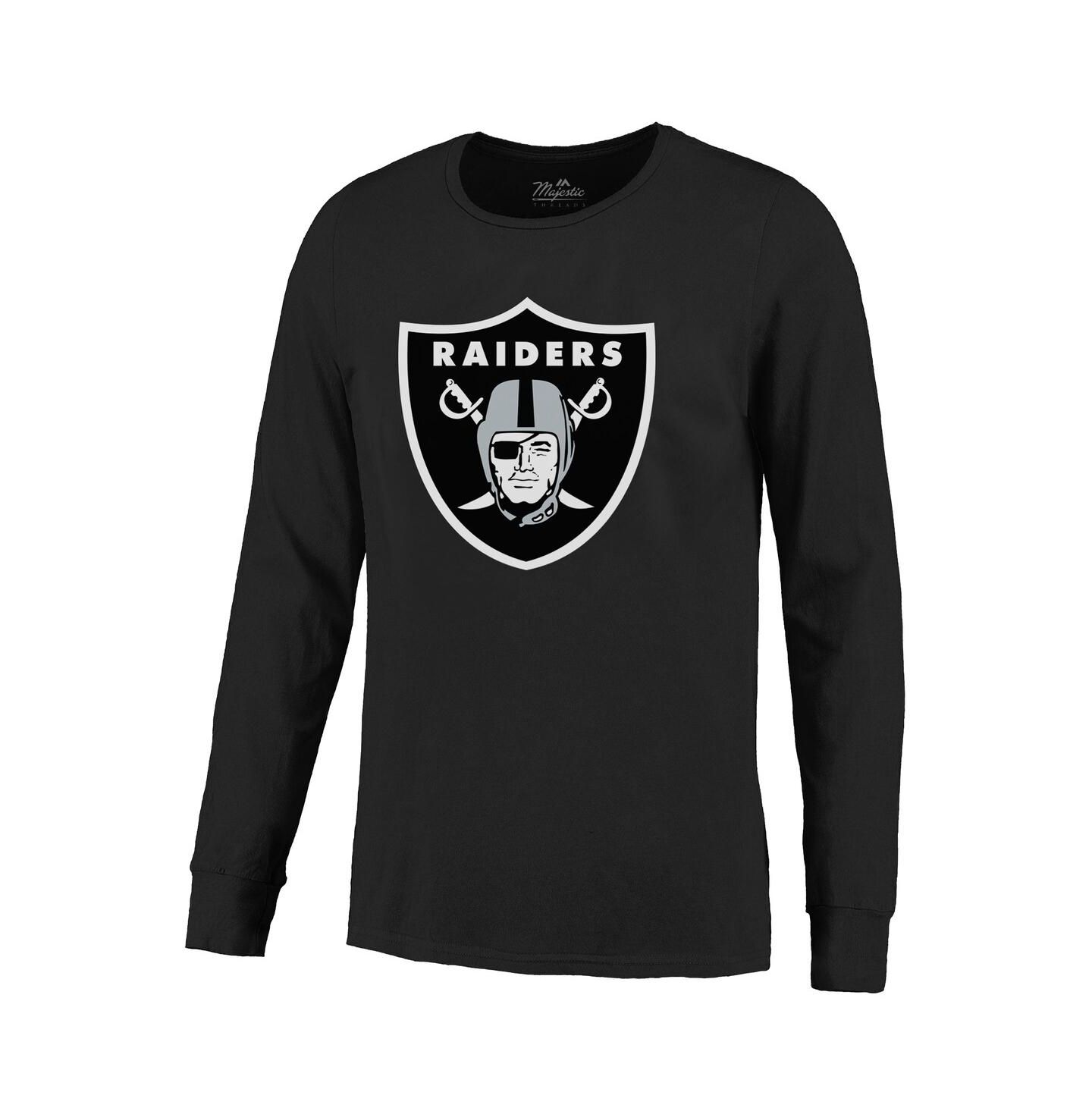 Мужская футболка Majestic Threads Maxx Crosby Black Las Vegas Raiders Name & Number Non-Distressed Long Sleeve — фото 3