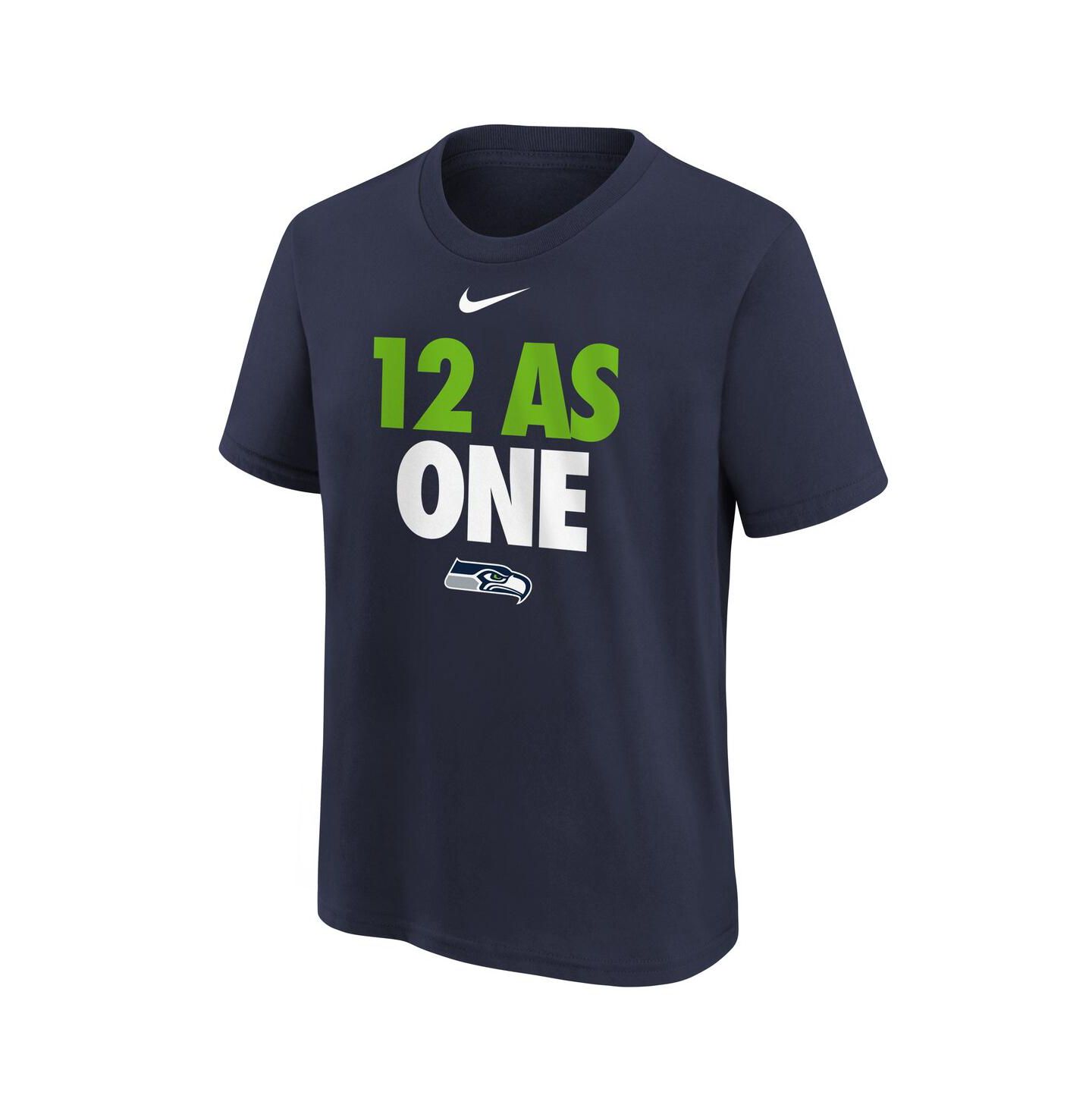 Детская футболка Nike College Navy Seattle Seahawks 12 As One — фото 3