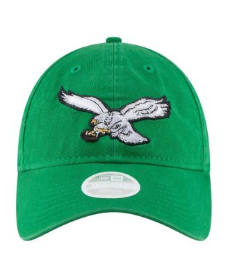 Women's Kelly Green Philadelphia Eagles Throwback 9TWENTY Adjustable Hat