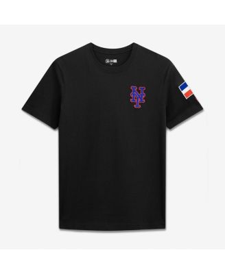 Men's Black New York Mets Dominican Republic Country Flag T-Shirt