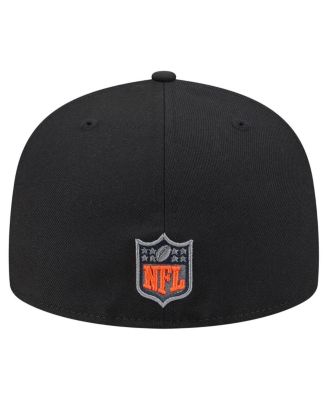 Men's Black Chicago Bears Color Pop 59FIFTY Fitted Hat