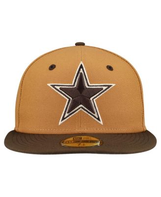 Men's Light Brown/Dark Brown Dallas Cowboys Two-Tone Walnut 59FIFTY Fitted Hat