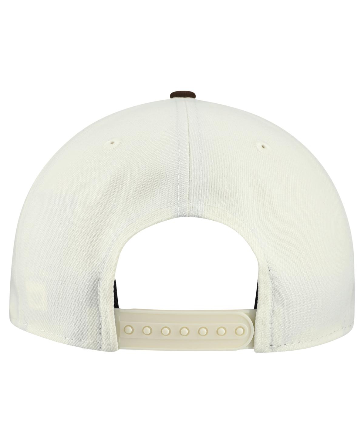 New Era Men's Cream Cleveland Browns Upside Down 9FIFTY A-Frame Snapback Hat