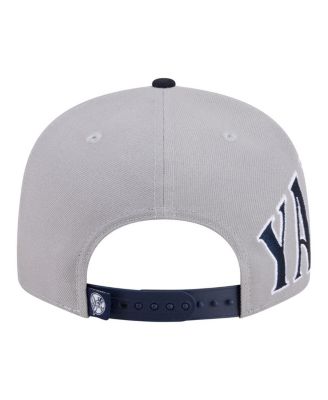 Men's Gray/Navy New York Yankees Stretched Two-Tone 9FIFTY Adjustable Hat