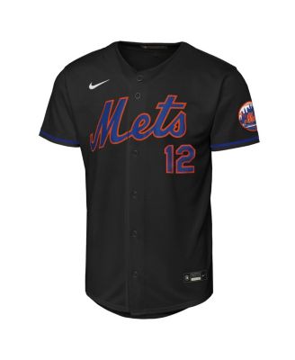 Big Boys and Girls Francisco Lindor Black New York Mets Alternate Stadium Player Jersey
