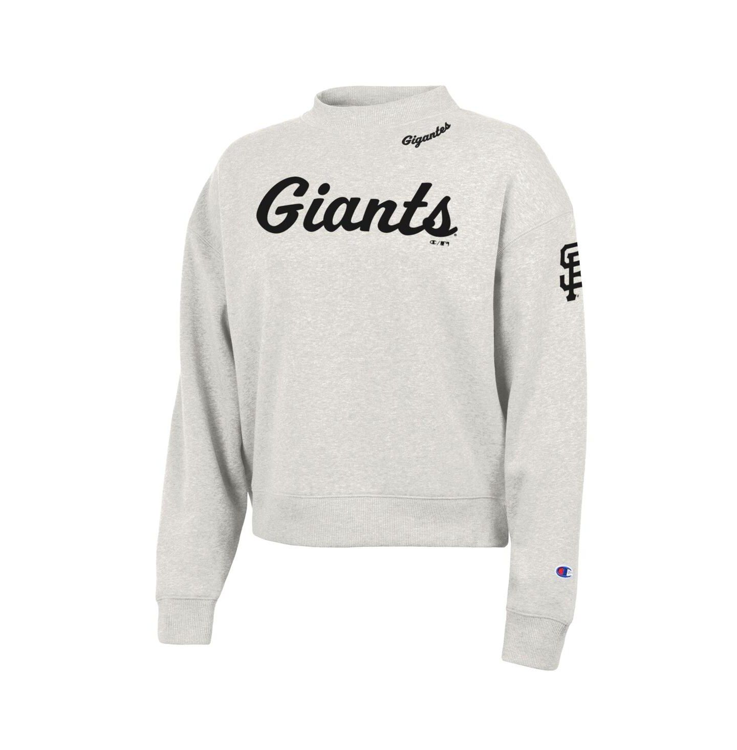 Женская толстовка Champion Stone San Francisco Giants Triumph Tri-Blend — фото 3