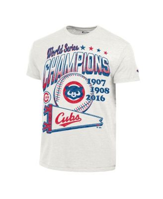 Men's White Chicago Cubs Winning Tradition Cooperstown Tri-Blend T-Shirt