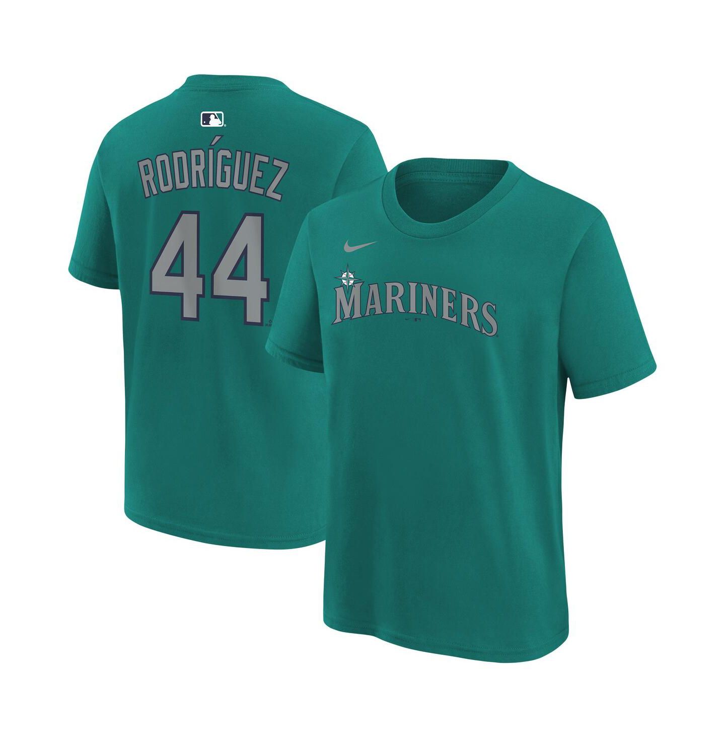 Детская футболка Nike Julio Rodríguez Teal Seattle Mariners Name & Number — фото 1