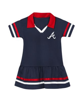 Toddler Navy Atlanta Braves Star Player Dress
