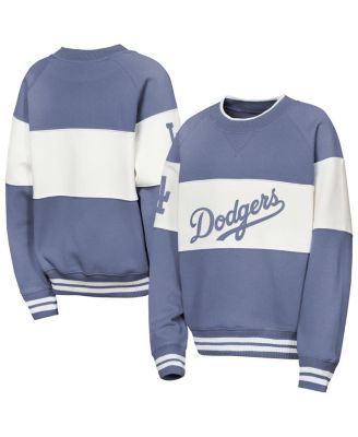 Big Boys and Girls Blue Los Angeles Dodgers Ultimate Pastels On Base Sweatshirt