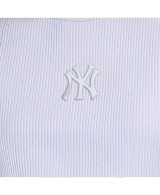 Women's Light Blue New York Yankees Pastels Ribbed Tank Top