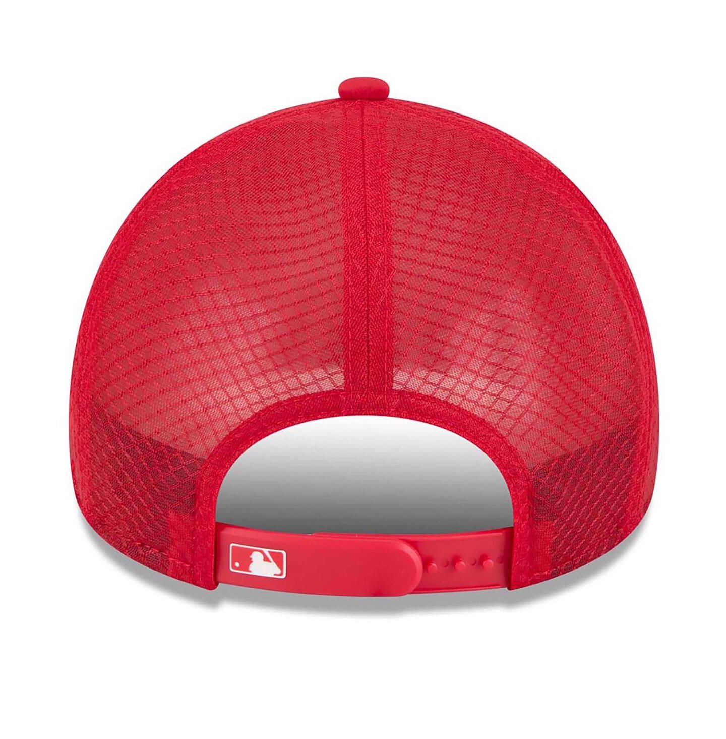 Мужская кепка New Era Red Cincinnati Reds 2026 Batting Practice Alternate Apex 9FORTY Adjustable Hat — фото 2