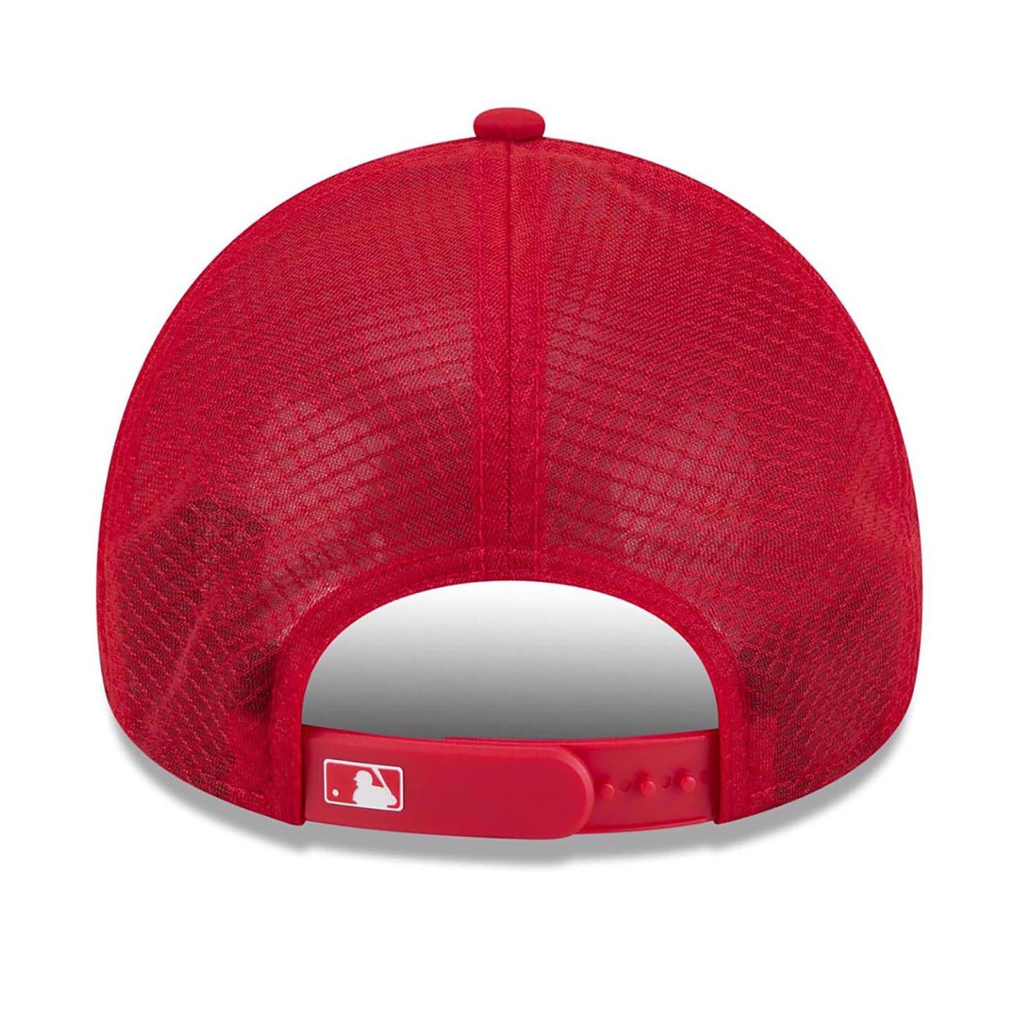 Мужская кепка New Era Red Cleveland Guardians 2026 Batting Practice Alternate Apex 9FORTY Adjustable Hat — фото 2