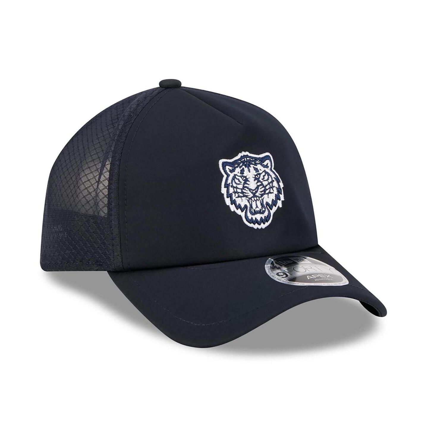 Мужская кепка New Era Navy Detroit Tigers 2026 Batting Practice Alternate Apex 9FORTY Adjustable Hat — фото 3