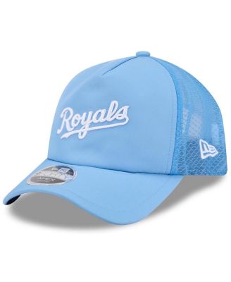 Men's Light Blue Kansas City Royals 2026 Batting Practice Alternate Apex 9FORTY Adjustable Hat