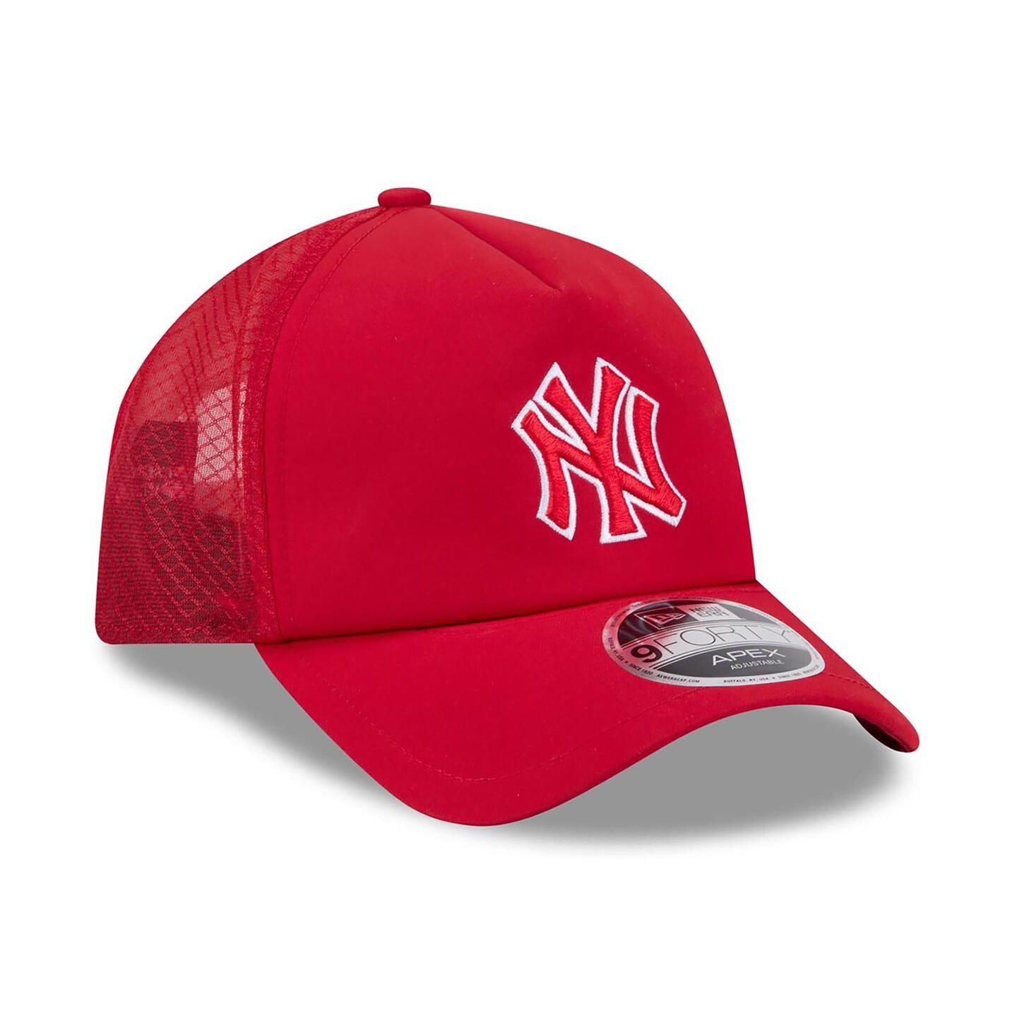 Мужская кепка New Era Red New York Yankees 2026 Batting Practice Alternate Apex 9FORTY Adjustable Hat — фото 3