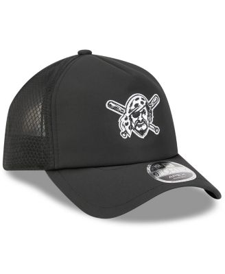 Men's Black Pittsburgh Pirates 2026 Batting Practice Alternate Apex 9FORTY Adjustable Hat