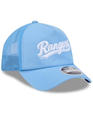 Men's Light Blue Texas Rangers 2026 Batting Practice Alternate Apex 9FORTY Adjustable Hat