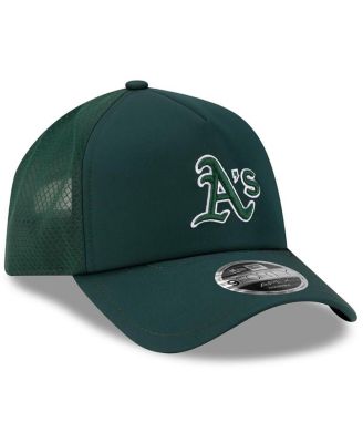 Men's Green Athletics 2026 Batting Practice Apex 9FORTY Adjustable Trucker Hat