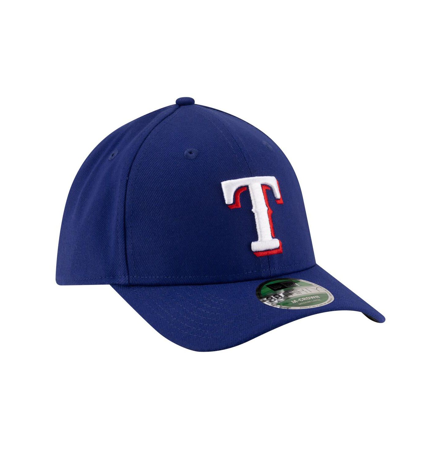 Мужская кепка New Era Royal Texas Rangers Player Replica 39THIRTY M-Crown Flex Hat — фото 3