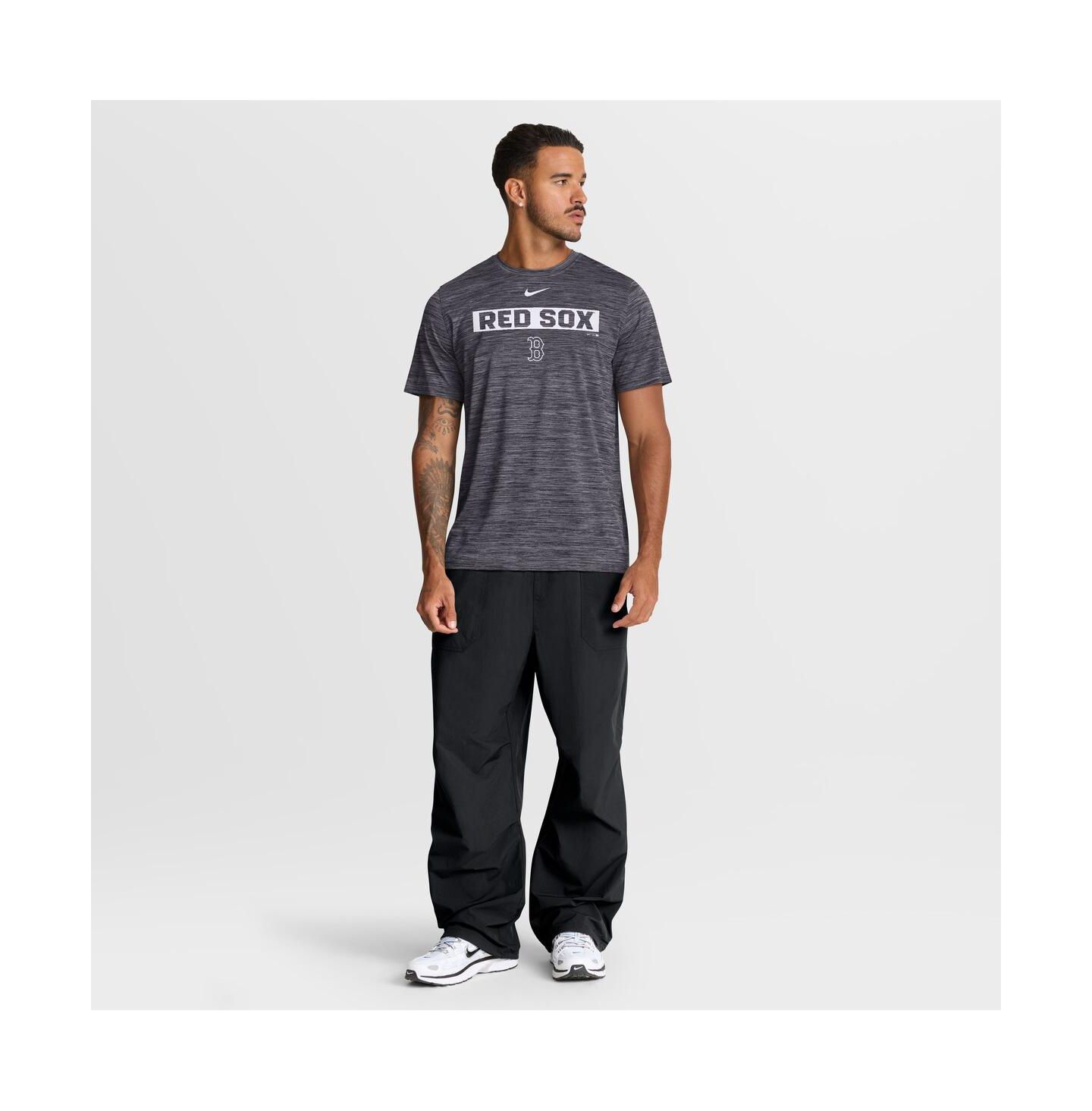 Мужская футболка Nike Black Boston Red Sox Velocity Dri-FIT — фото 3